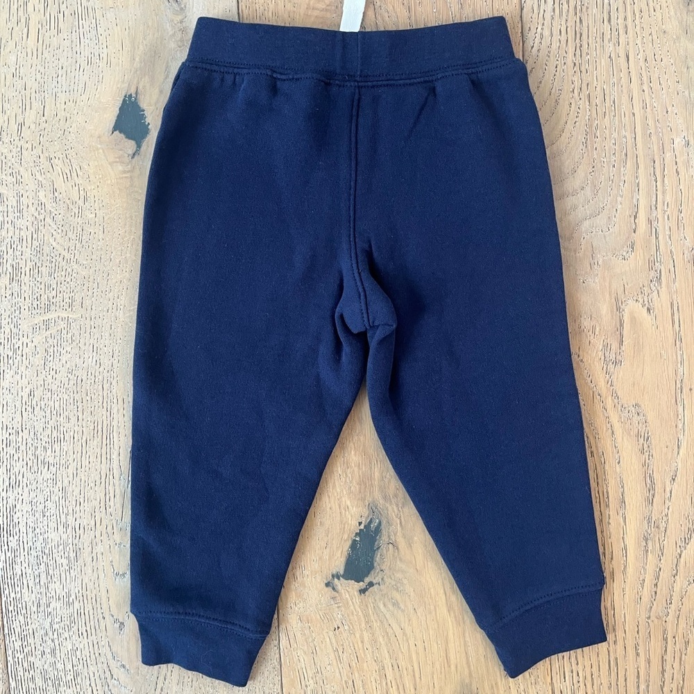 Carters Baby Boy 18 month Long Sleeve Pant Set Navy White Outdoors Nature - Picture 2 of 8